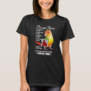 T-shirt Règlement de la maison de perroquets C'est le mien
