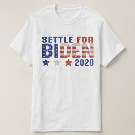 T-SHIRT RÉGLER POUR BIDEN 2020 (Design devant)
