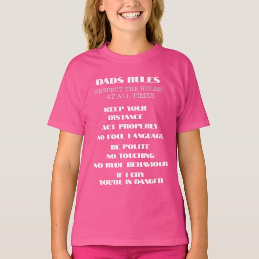 T-SHIRT RÈGLES DADS (Devant)