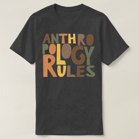 T-shirt Règles d'anthropologie (Design devant)