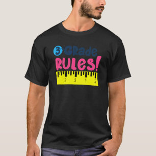 T-shirt Règles de 3e année élève & enseignant