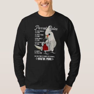 T-shirt Règles de la maison de perroquet C'est à moi I Gof