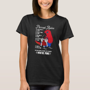T-shirt Règles de la maison des perroquets C'est à moi I E