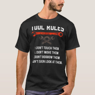 T-shirt Règles de l'outil mécanique amusant Réparation aut