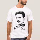 T-shirt Règles de Nikola Tesla ! Silhouette<br><div class="desc">Règles de Nikola Tesla.  L'inventeur et le maître OUBLIÉS de l'électricité. Cet homme a inventé certaines des meilleures technologies utilisées aujourd'hui.  Même certains qui ont été oubliés.</div>