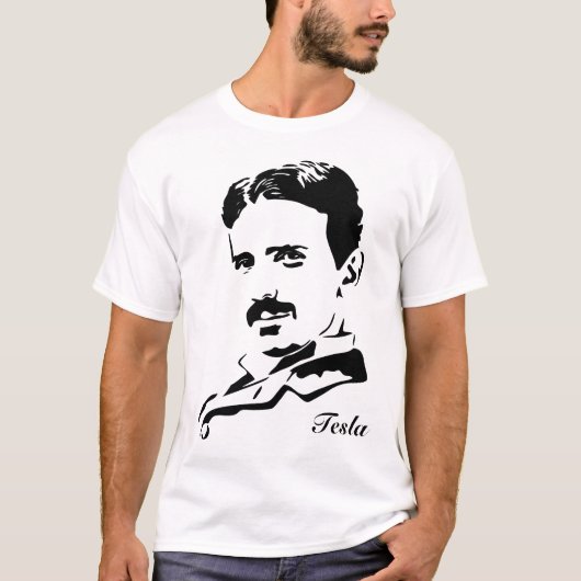 T-shirt Règles de Nikola Tesla ! Silhouette (Devant)