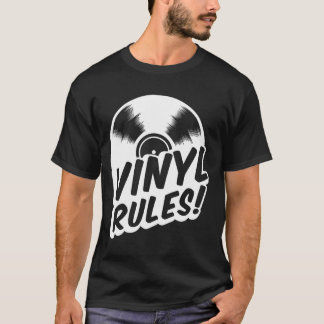 T-shirt règles de vinyle