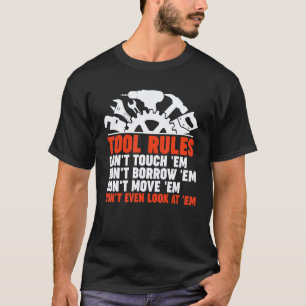 T-shirt Règles d'outils de mécanicien