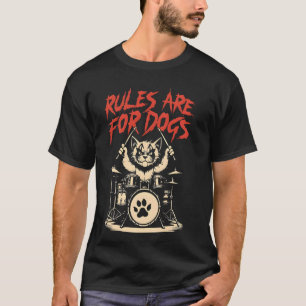 T-shirt Règles drôles pour amoureux de chats sont pour les