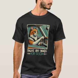 T-shirt Règles drôles pour les amoureux des chats sont fai