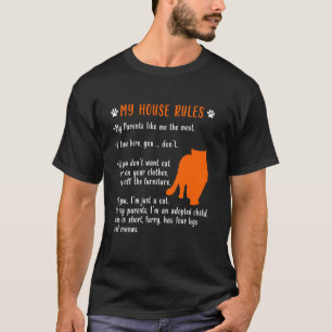 T-shirt RÈGLES DU CHAT PERSAN Amateurs de chats persans dr