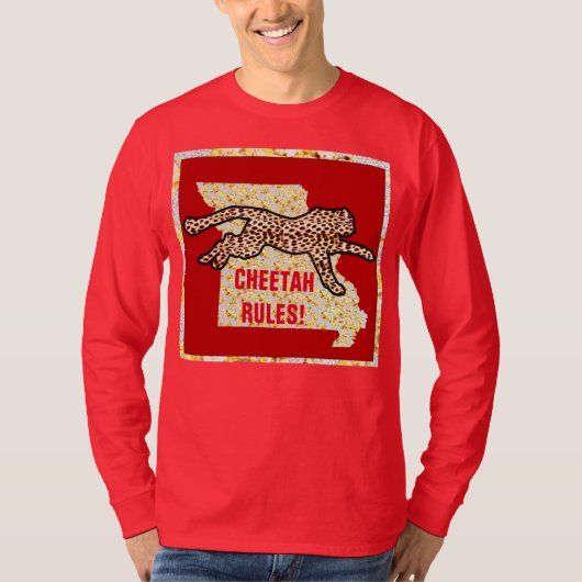 T-SHIRT RÈGLES DU CHEETAH ! (Devant)
