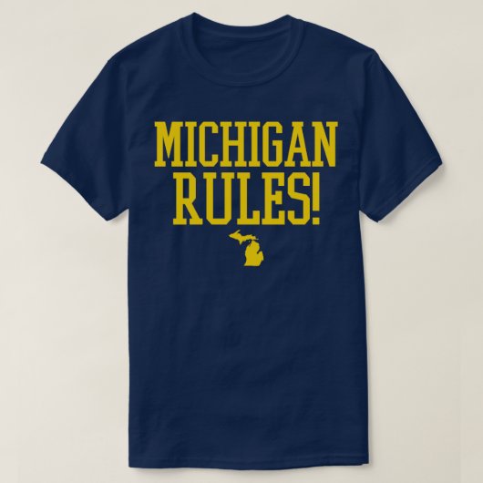 T-SHIRT RÈGLES MICHIGAN (Design devant)
