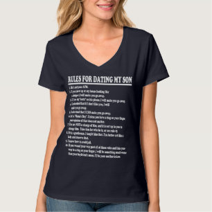 T-shirt Règles pour dater ma chemise de fils pour la mama