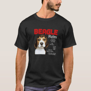 T-shirt Règles Pour Le Propriétaire D'Un Chien Beagle 1