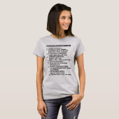 T-shirt Règles pour sortir avec mon fils (Devant entier)