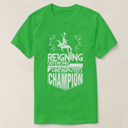 T-shirt Régnant Défendre le champion incontesté (Design devant)