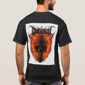 T-shirt Règne infernal - Feu et Crâne Métal Tee Métal (Dos)
