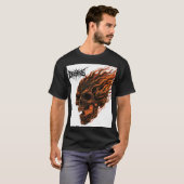 T-shirt Règne infernal - Feu et Crâne Métal Tee Métal (Devant entier)