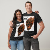 T-shirt Règne infernal - Feu et Crâne Métal Tee Métal (Unisexe)