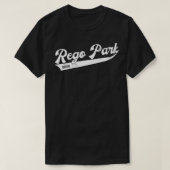 T-shirt Rego Park Queens NYC Typographic Distressed Design (Design devant)