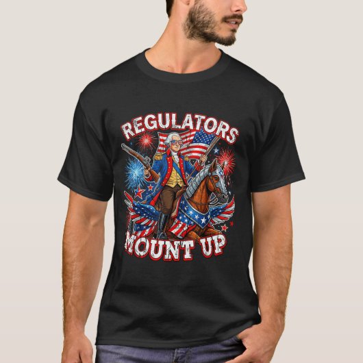 T-shirt Régulateurs à cheval George Washington (Devant)