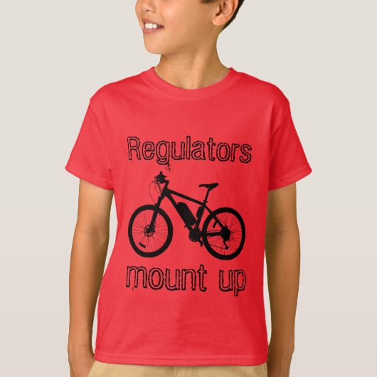 T-shirt Régulateurs de vélo Monter Lyric/Citation Enfants (Devant)