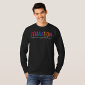 T-shirt Regulation Before Expectation Autism Social Work A (Devant entier)