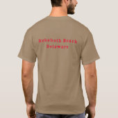 T-shirt Rehoboth Beach Delaware Crabe de l'océan rouge et (Dos)