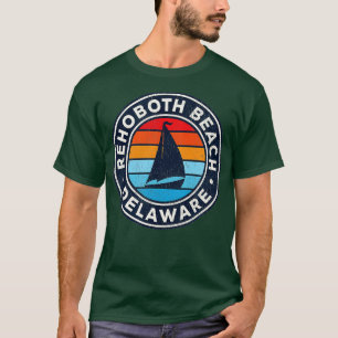 T-shirt Rehoboth Beach Delaware DE Vintage Voilier Retro