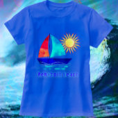 T-shirt Rehoboth Beach Delaware Jolie aquarelle Voilier