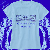 T-shirt Rehoboth Beach Delaware Mermaies Art Déco