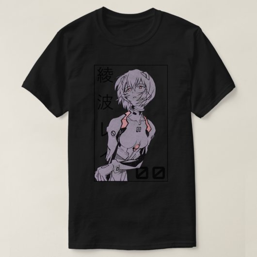 T-shirt Rei Ayanami Evangelion Manga v2 (Design devant)