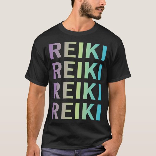 T-shirt Reiki Bleu Violet (Devant)