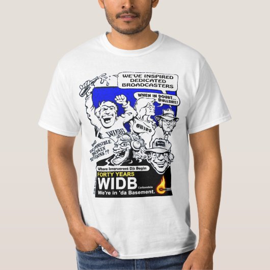 T-shirt Réimpression de chemise d'anniversaire de WIDB (Devant)