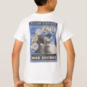T-shirt Réimpression de l'affiche britannique de guerre. (Dos)