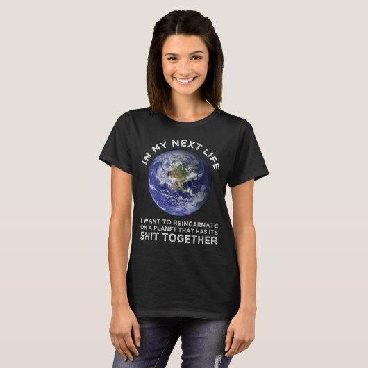 T-shirt Réincarner Sur Une Planète Qui A Son Puits Ensembl (Devant entier)