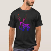 T-shirt Reindeder Antlers Moderne Premier Monogramme de No (Devant)
