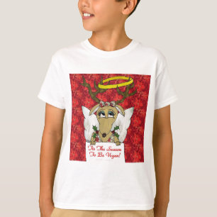 T-shirt Reindeer Angel C'est la saison d'être Vegan