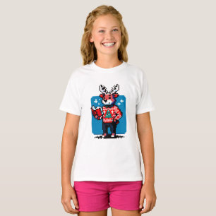 T-shirt Réindeer - Cosy Pixel Art Design de Noël