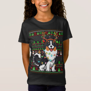 T-Shirt Reindeer de famille jumelée laide berger australie