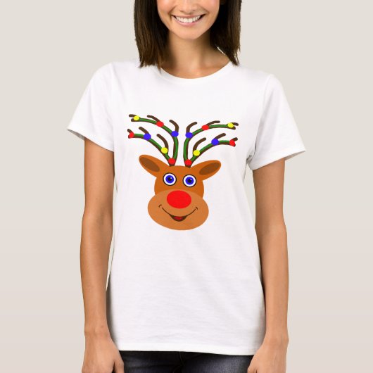T-shirt Reindeer de Noël (Devant)