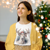 T-shirt Reindeer de Noël, personnalisable