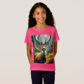 T-Shirt "Reindeer Magic : Style de jeu pour petites étoile (Devant entier)