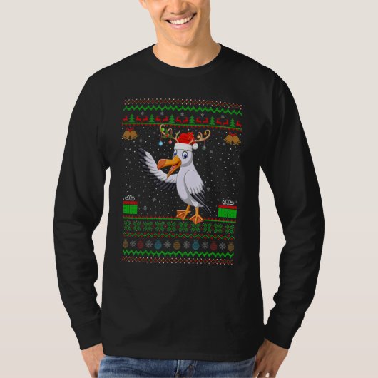 T-shirt Reindeer Santa Hat Correspondant Albatros moches C (Devant)