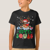 T-shirt Reindeer Santa Hat Sped Squad Teacher Funny Christ (Devant)