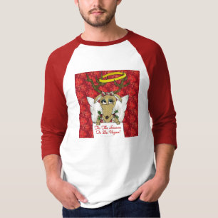 T-shirt Reindeer Tis the Season to be Vegan Cadeaux Vêteme