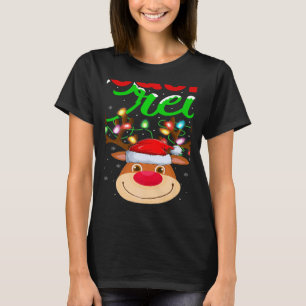 T-shirt Reindeer Xmas Lights Cousin Crew Reindeer Christa