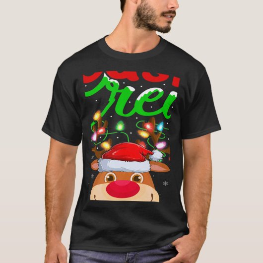 T-shirt Reindeer Xmas Lights Cousin Crew Reindeer Christma (Devant)