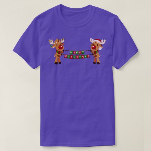 T-shirt Reindees de vacances (Design devant)